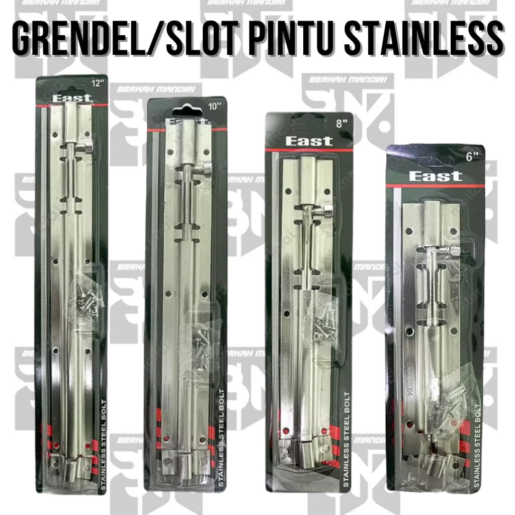 Grendel Pintu Gerendel Pintu Jendela 6inch 8inch 10inch 12inch Slot Pintu Rumah Panjang Stainless Sl