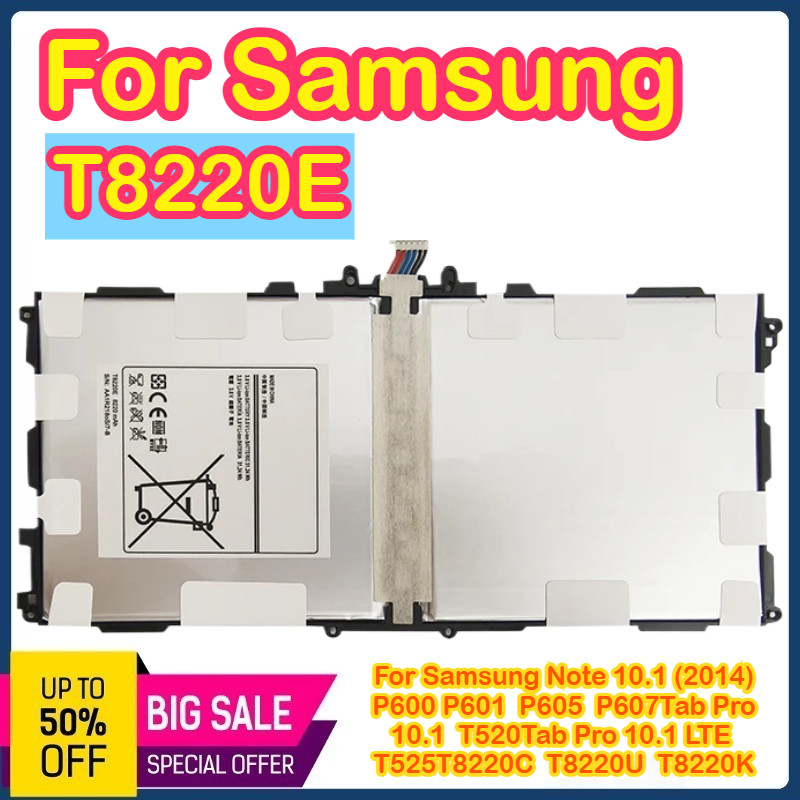 T8220E Battery 8220Mah 3.8V For Samsung GALAXY Note 10.1 Tab Pro P600 P601 P605 P607 SM-T520 SM-T525