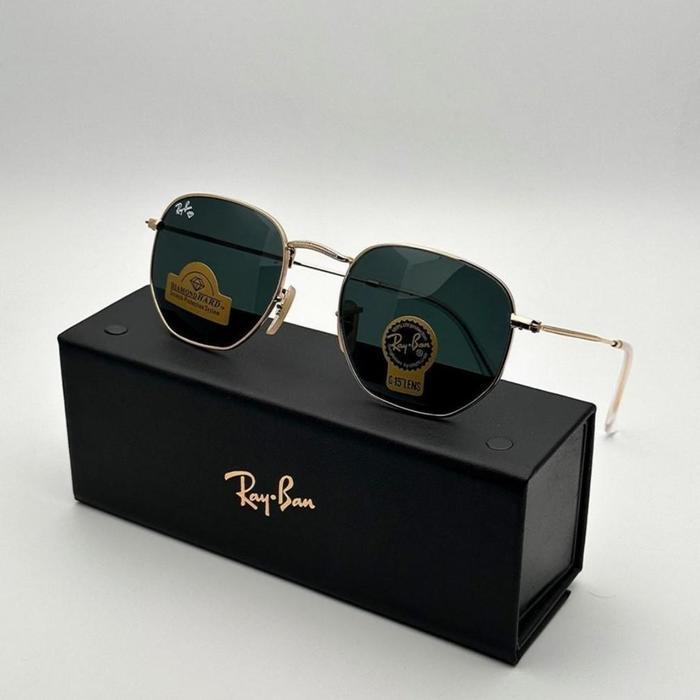 Kacamata KACAMATA FASHION HEXAGONAL 3548 FRAME ASLI KACA POLARIZED ANTI UV PROTECTION FRAME TITANIUM