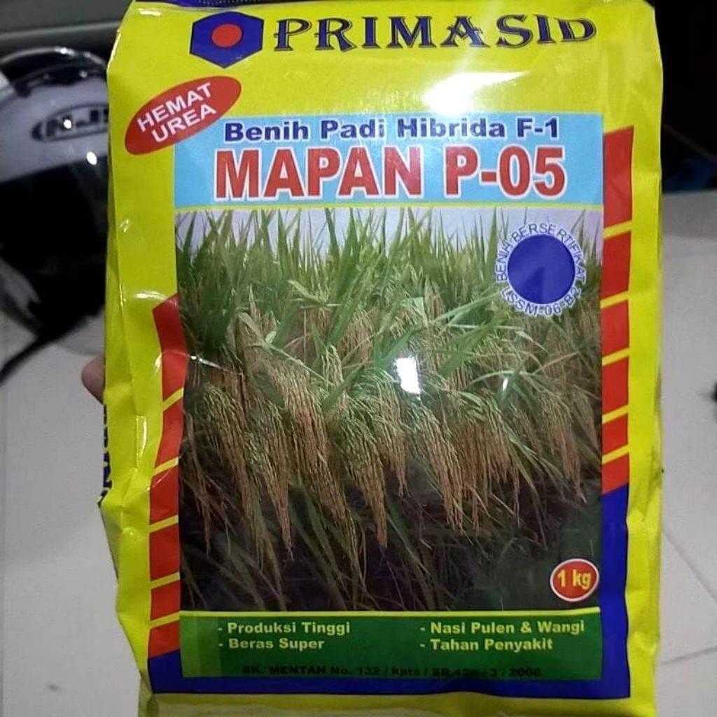 benih padi hibrida P-05 unggulan original MAPAN