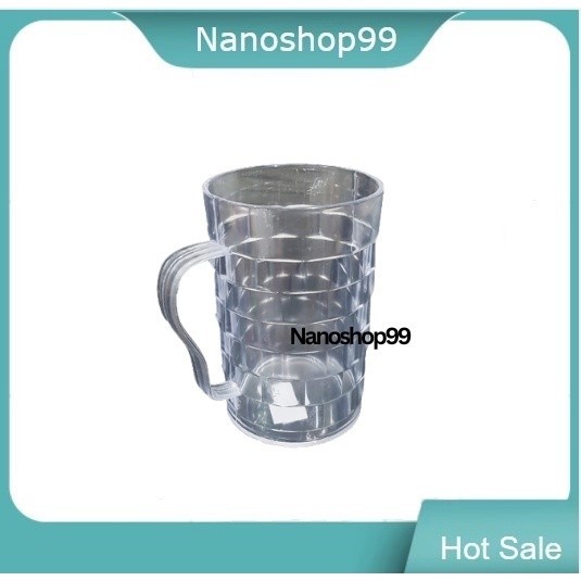 Gelas Plastik Bening / Gelas Akrilik / Mug Plastik / Mug Bambu / NANOSHOP99