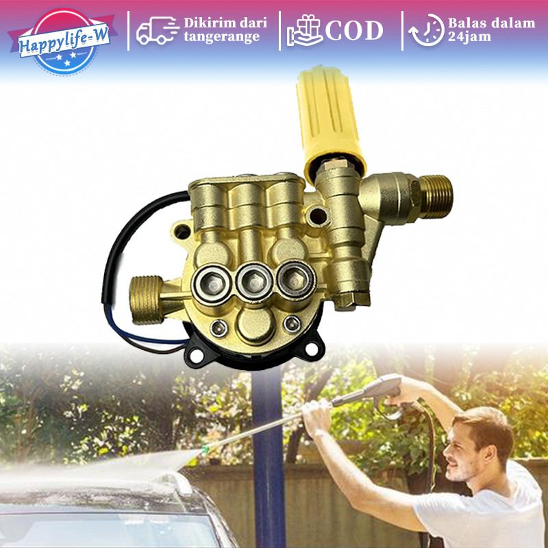 Head Pompa Jet Cleaner Universal Pump Head Complite Jet Cleaner Kepala Pompa Mesin Pembersih Tekanan