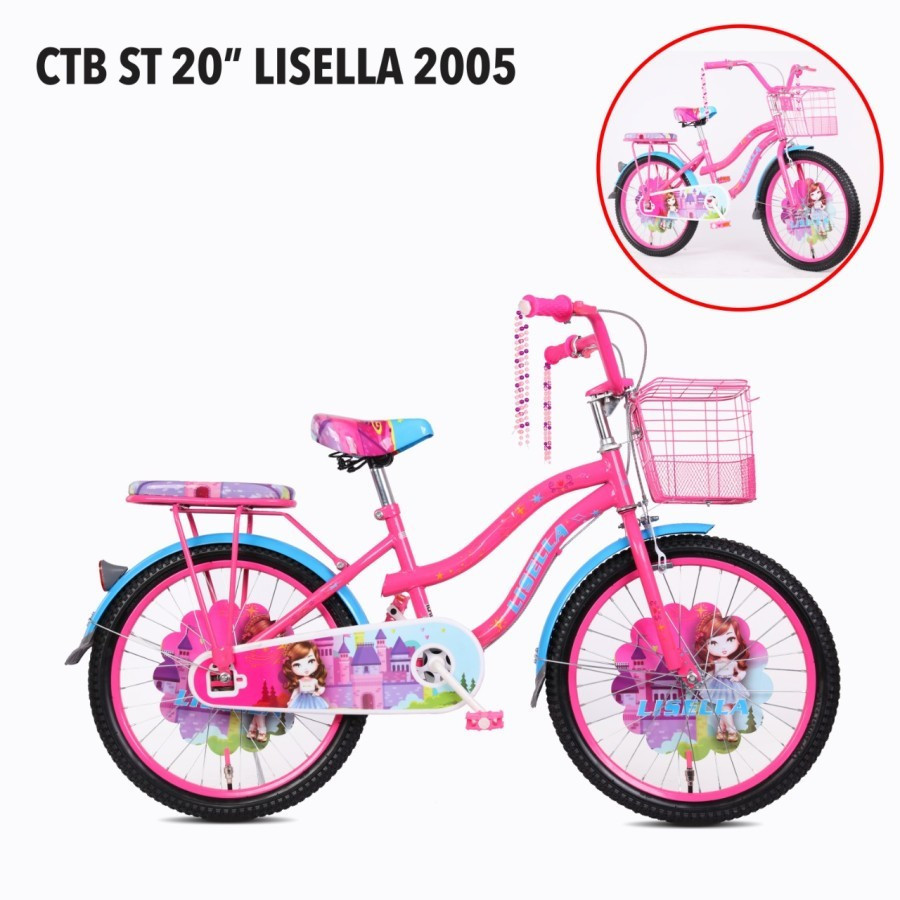 Ready Makassar SEPEDA MINI 20" MERK LISELLA 2005 Sepeda Anak Perempuan Berkualitas