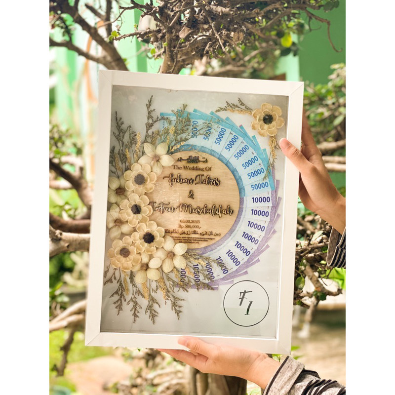 MAHAR 40 x 30 - MAHAR MURAH - BINGKAI MAHAR PERNIKAHAN - MAHAR READY - MAHAR RUSTIK - MAHAR PERNIKAH