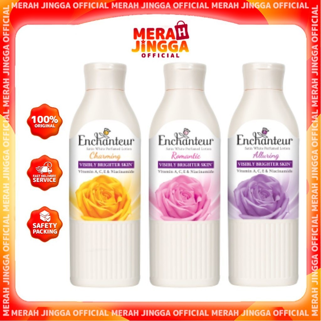 Enchanteur Perfumed Body Lotion 200ml | Merah Jingga Official