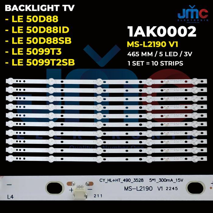 Backlight TV for 50 Inch LE-50D88 LE-50D88SB LE-50D88ID LE-5099T3 LE-5099T2SB Elmatu JMCPart