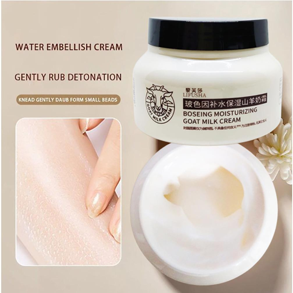 LIFUSHA Boseing Moisturizer Cream Goat Milk Cream Anti-Aging Pelembab Wajah Memperbaiki Skin Barrier
