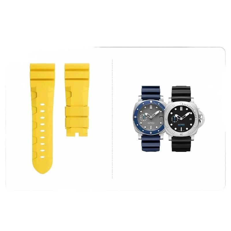Replacement Fluororubber Strap for Panerai Luminor Submersible PAM441 | Lightning Etion Waterproof v