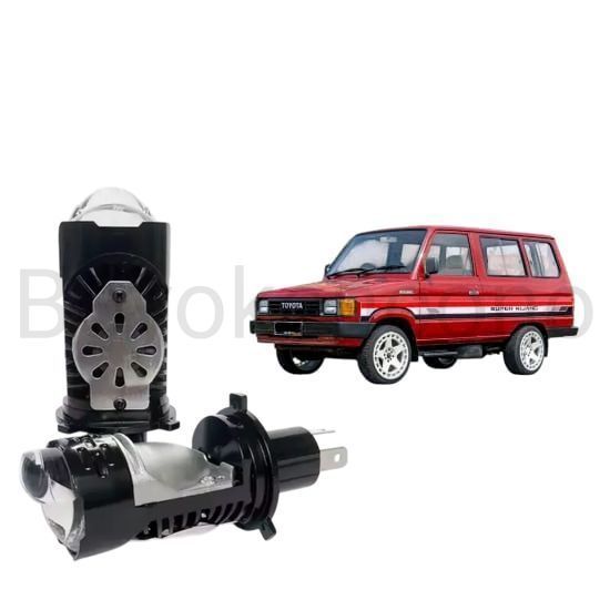 2pcs Lampu Utama LED H4 BiLED Ultra BRIGHT kipas Mobil Toyota kijang Super Byk