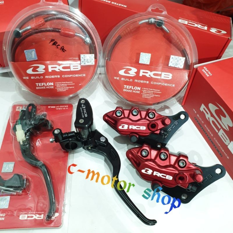 Paket Master Rem Rcb Kanan Kiri Kopling Rcb Caliper Kaliper Rcb Depan Belakang Selang Rem Depan Bela