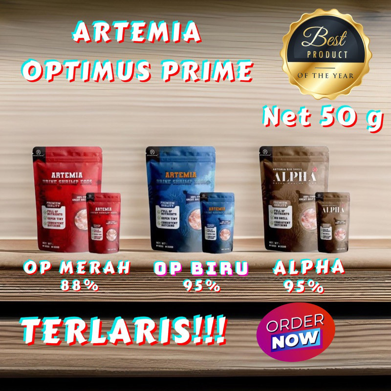 [ Promo ] || Artemia Optimus Prime Net 50 Gram/Alternatif Artemia Supreme Plus