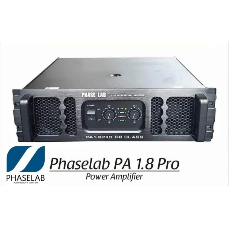 Power Amplifier Phase Lab PA1.8 Pro Class GB Suara Jernih