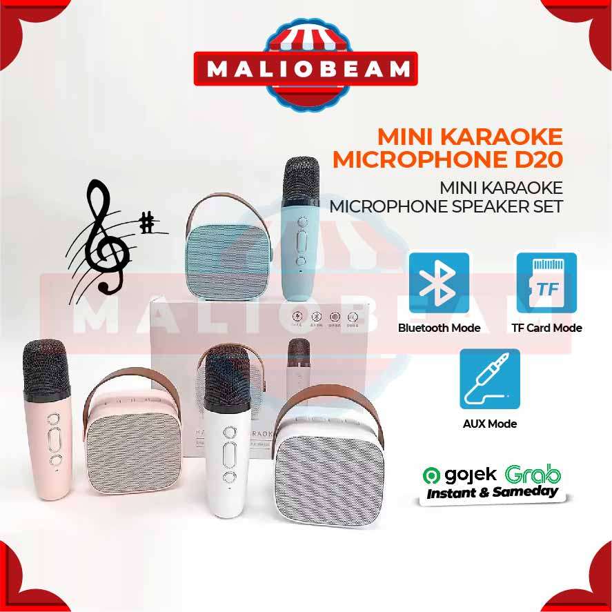MINI KARAOKE MICROPHONE D20-K1 SPEAKER SET BLUETOOTH