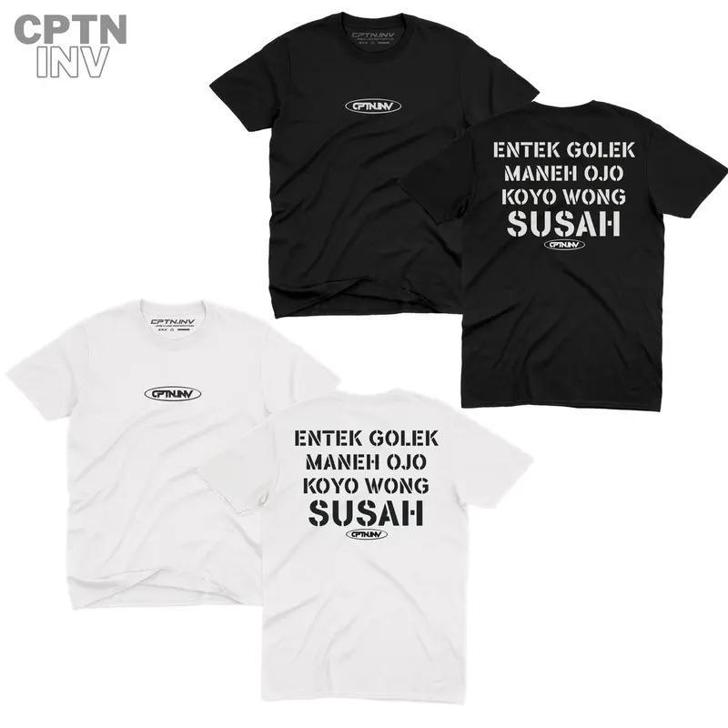 Kaos Tulis Jawa Lucu Ojo Koyo Wong Susah Bikin Gaya Kamu Tambah Nyeleneh