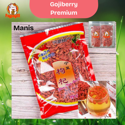 GOJIBERRY PREMIUM MANIS / KICI / KI CHE GOJI BERRY MERAH KERING 500 GRAM