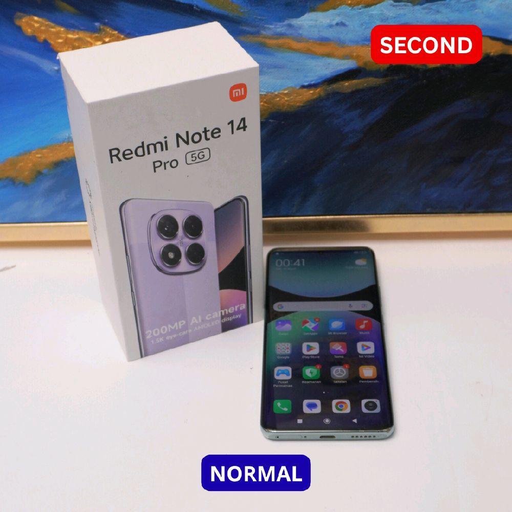 XIAOMI REDMI NOTE 14 PRO 8/256 GB (5G) HP SECOND ORIGINAL SINAR MUTIARA CELL