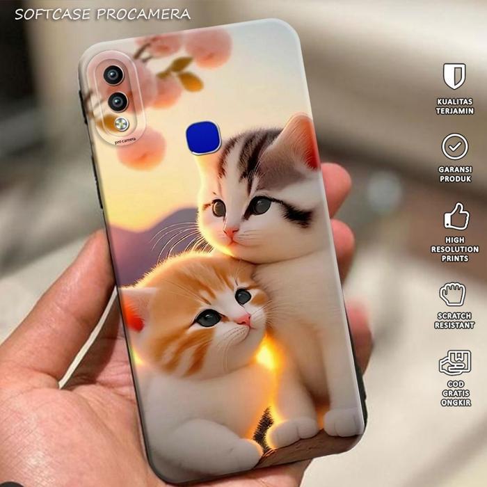 Case hp For VIVO V9 / 1727 Fashion Casing Softcase Terbaru 2025 - DK18 - Macaron Protect Camera Kesi