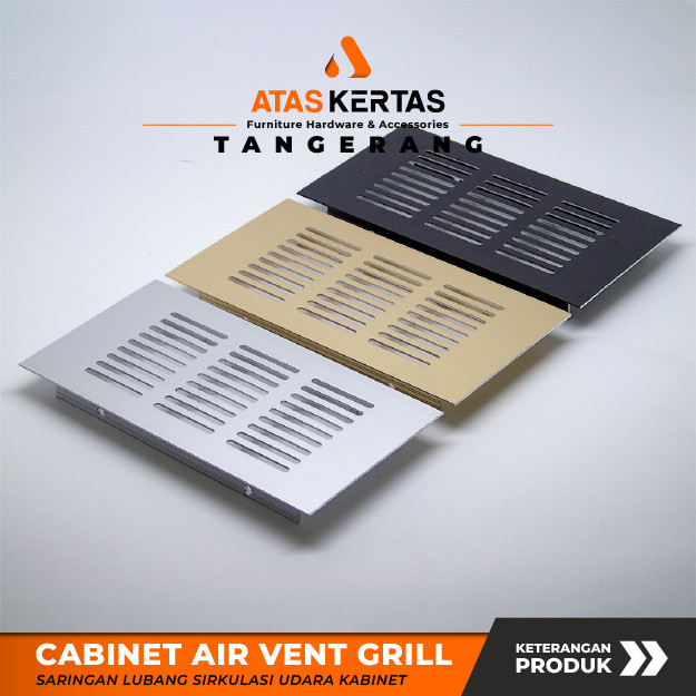 taviraco - lubang udara kitchen set - lubang angin kolong dapur - lubang hawa aluminium 8cm