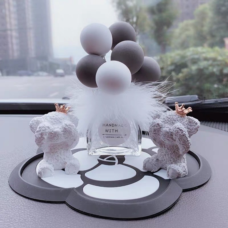 tempat parfume balon bulu mobil boneka bear beuang CLEOPATRA SCENT PARFUM MOBIL PENGHARUM RUANGAN MO