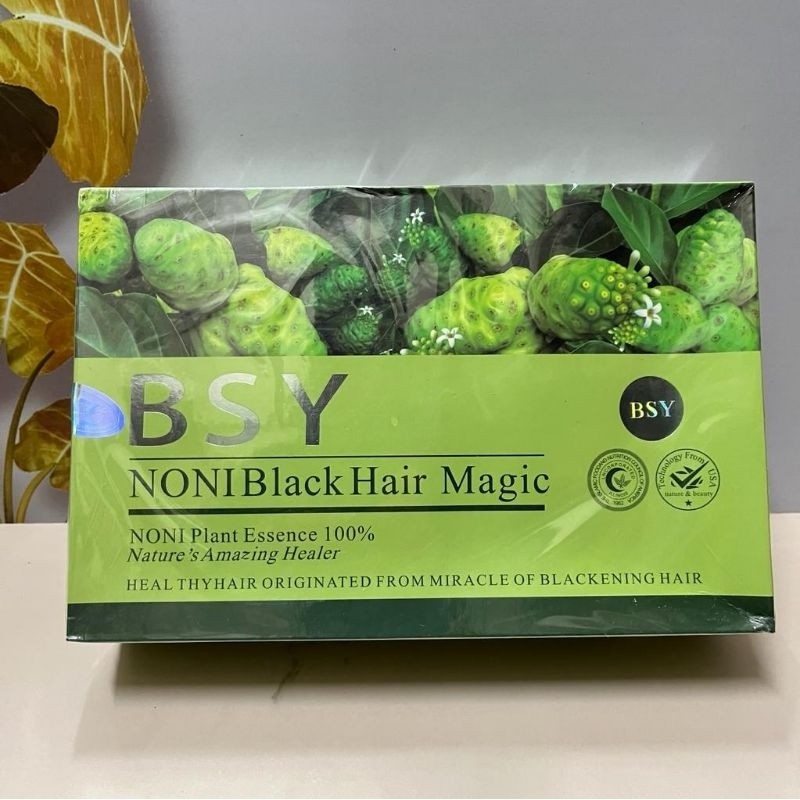 SHAMPO BSY NONI BLACK HAIR MAGIC// BSY NONI BLACK MAGIC IMPORT (PERBOK)