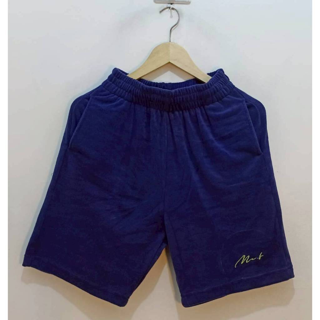 CELANA PENDEK SHORT PANTS SWEATPANTS MCF SIGNATURE NAVY FULL TAG & LABEL
