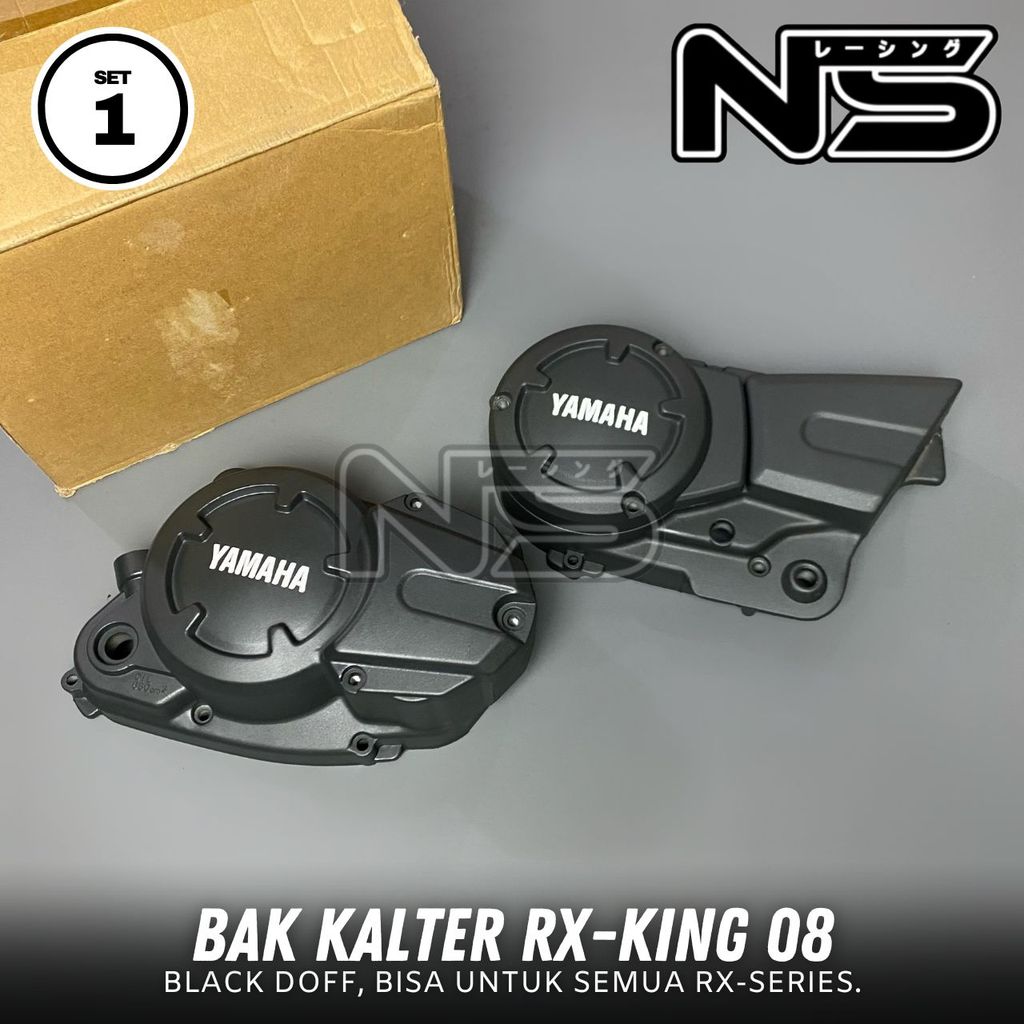Bak kalter kopling rx king new Hitam coating - Bak mesin rx king new
