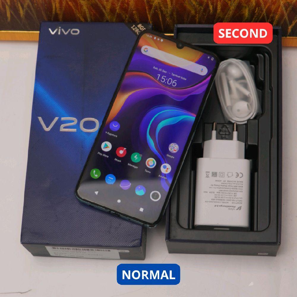VIVO V20 SE 8/128 GB HP SECOND ORIGINAL SINAR MUTIARA CELL