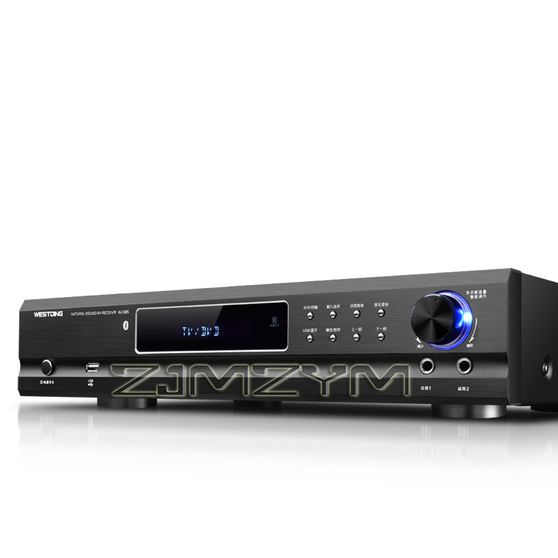 220W 5.1 annel Bluetooth Power Amplifier 220V Home Theater Auo High Power Home Fever Ktv Amplifier K