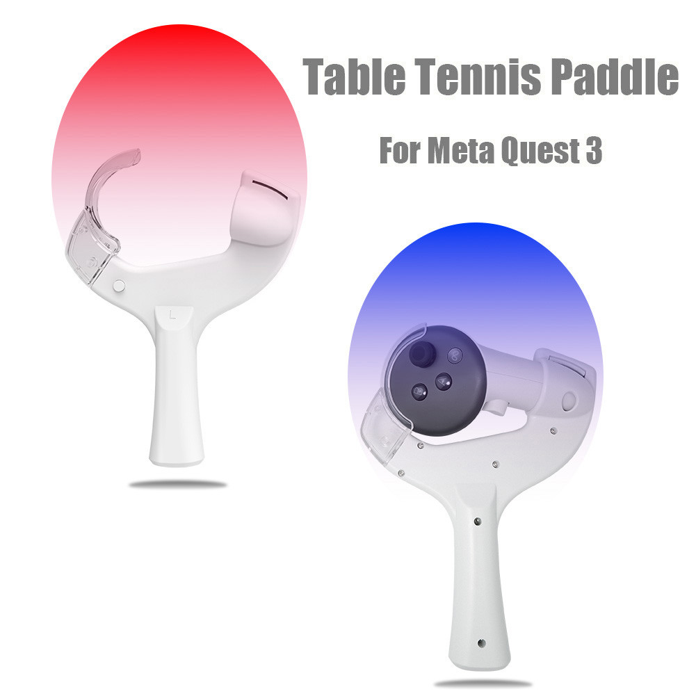 For Oculus Quest 3 Table Tennis Paddle Grip Controllers Game Accessories Enhance VR Game Experience 