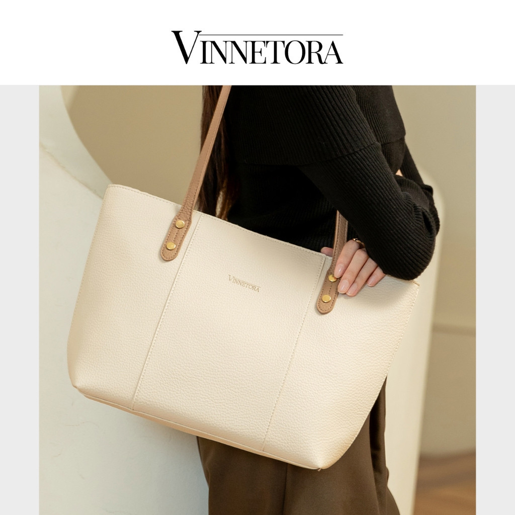 VINNETORA Totebag Wanita Tas Totebag Tas Kerja Muat Laptop Tas Kapasitas Besar Korean Style 1037