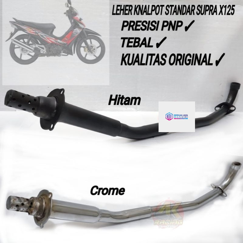 Leher Supra x 125 Standar ORI Leher Sambung Knalpot Supra X125 Batman