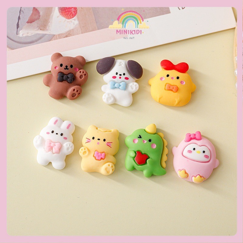 MINIKIDI (AGK04) Jibbitz Charm Aksesori Sandal DIY/Hiasan Sandal Sepatu Gesper /Karakter Bunga / Tem