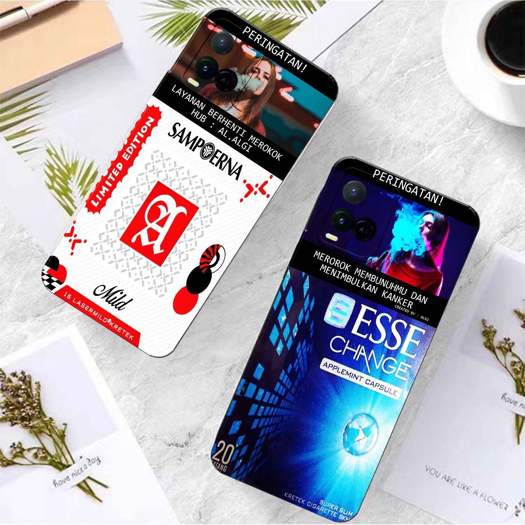 Softcase Pro Camera Untuk Vivo Y21 / Y21S - Softcase Terbaru New Walpaper Gambar Smoke Rokok Keren  