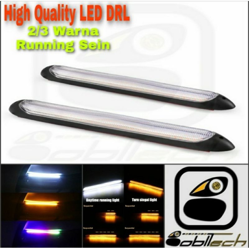 BOBLTECH Lampu Led DRL Running Sein Mobil Motor