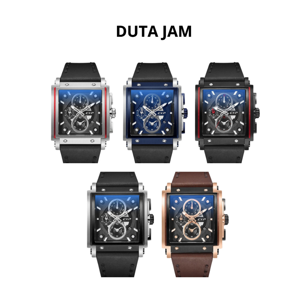 JAM TANGAN PRIA EXPEDITION E6731 E 6731 GCL LEATHER STRAP