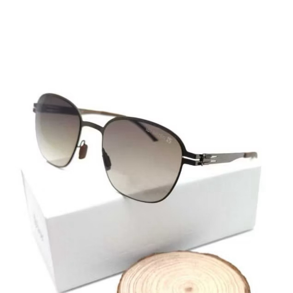 Kacamata Hitam Fashion Gaya Trendy Pria Wanita Terlaris IC BERLIN 1902 Lensa Anti UV Frame Titanium