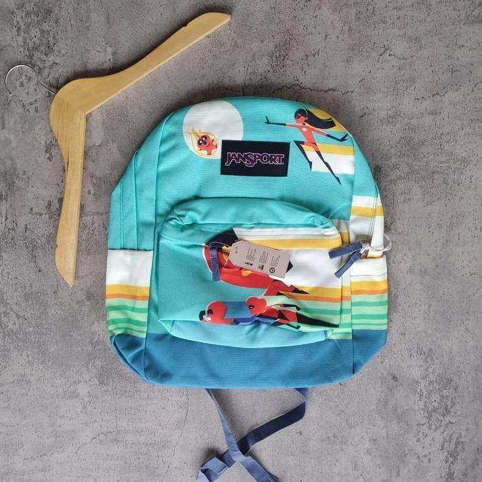 Tas JanSport Superhero Original Uniseks Tas Dengan Design Lucu dan Menarik Cocok Buat anak anak seko