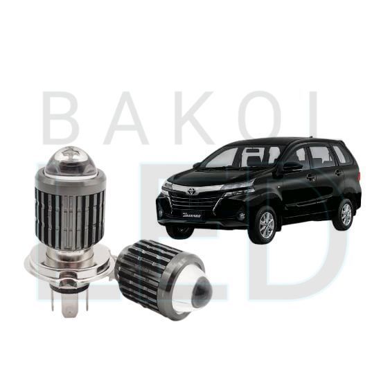 2pcs Lampu Utama LED H4 Laser Putih Mobil Toyota Grand New Avanza BL