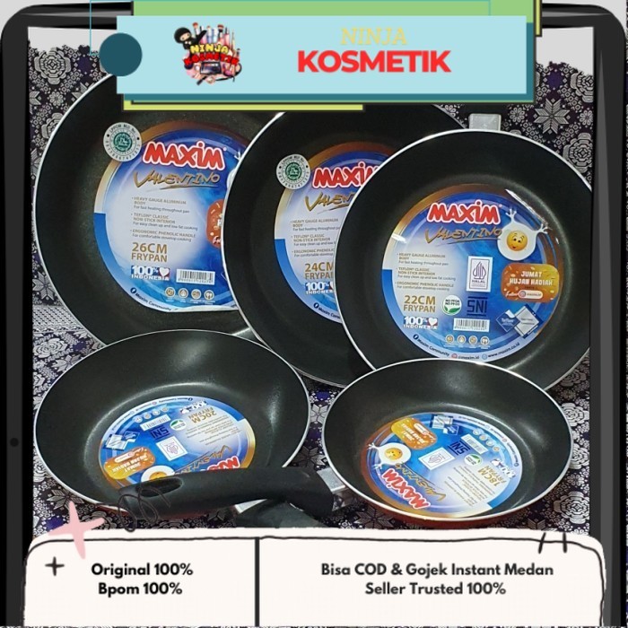 Kuali teflon maxim /kuali anti lengket / kuali dadar telur