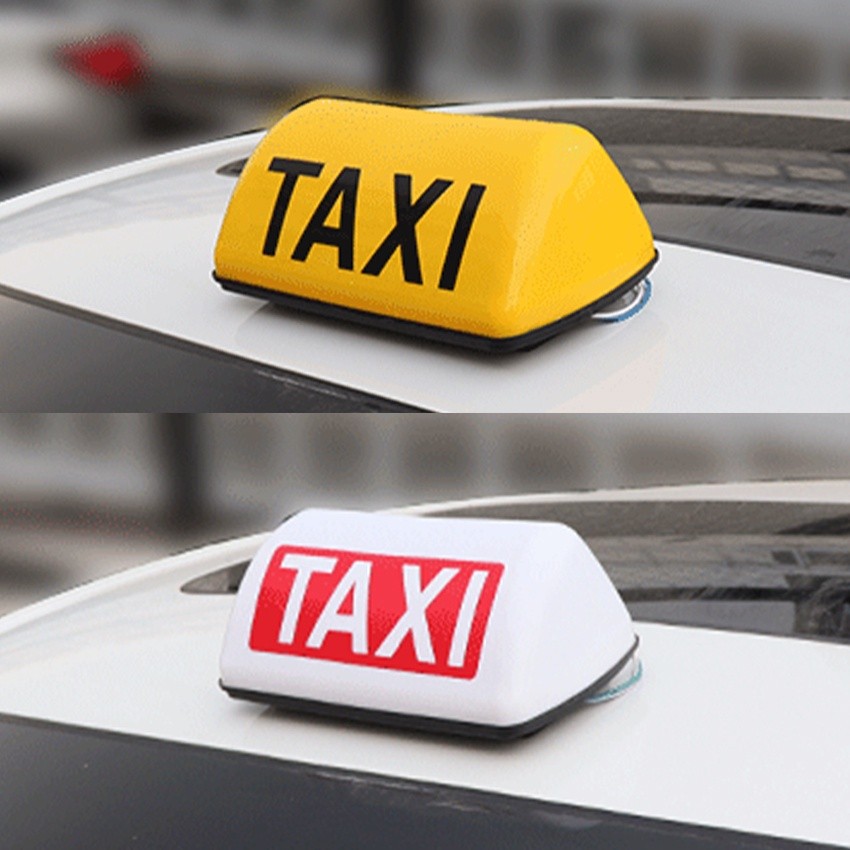 DOT SAE Taxi Lamp /Taxi Tanda Easy To Instalation 12V DC Lampu Tanda Taxi Magnetik LED Taxi Roof Lig