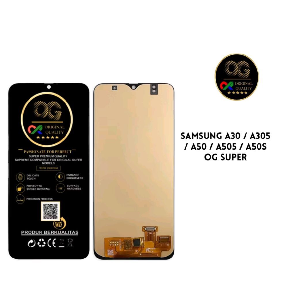 LCD fullset + touchscreen untuk samsung A30  A50  A50S LCD OG oled original