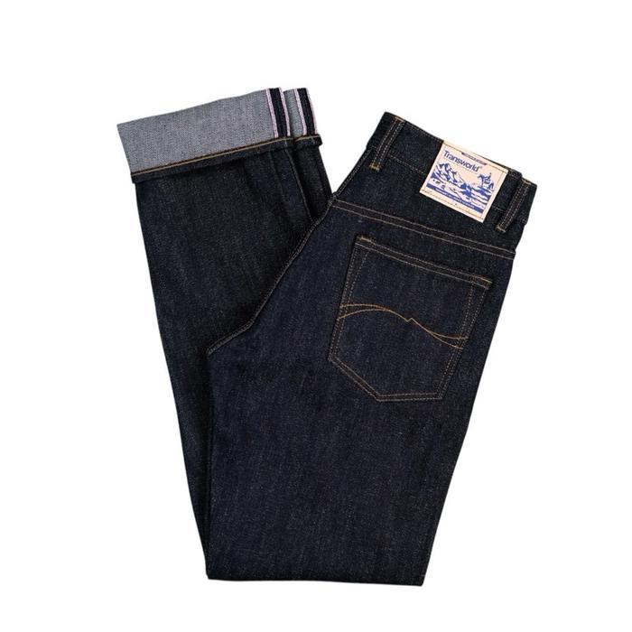 Transworld Celana Denim Selvedge 17 Oz Accent Zieva Deep Indigo - Denim Zieva, 27