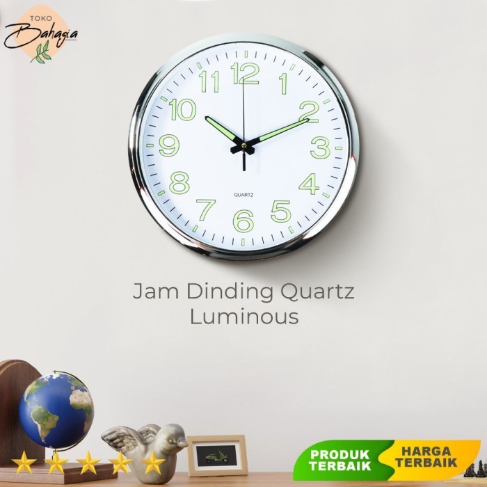 Jam Dinding Quartz Creative Design Model Luminous - Ainivia