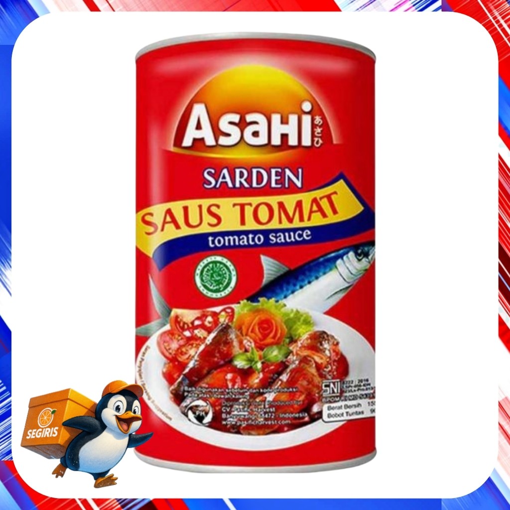 Sarden Asahi Sardines Saus Tomat 155 Gr