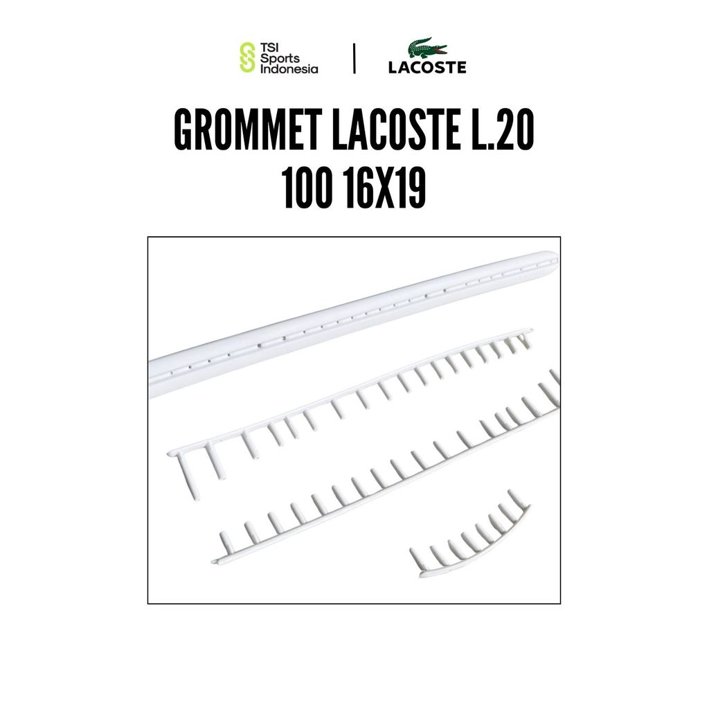 Grommet / Bumper Guard Raket Tenis Lacoste L20 / L.20 White Original
