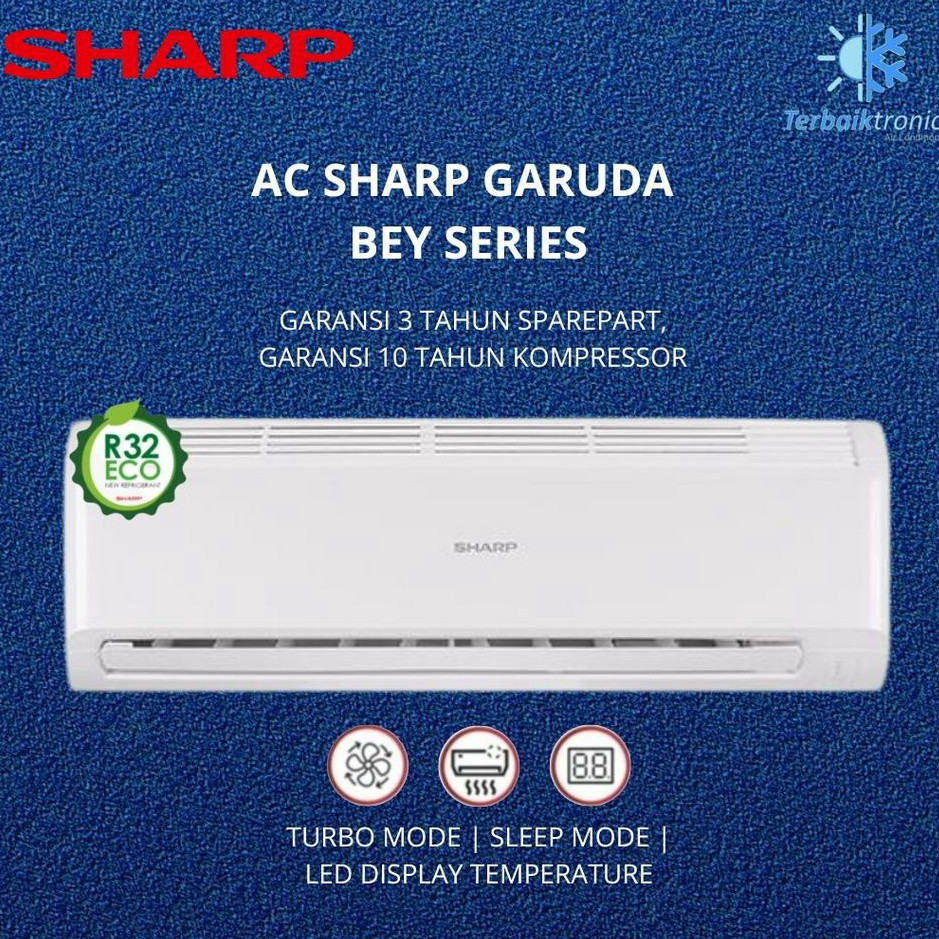 TERBAIK AC Sharp Low Watt 1/2 PK R32 AHA05BEY / AHA05ZCY