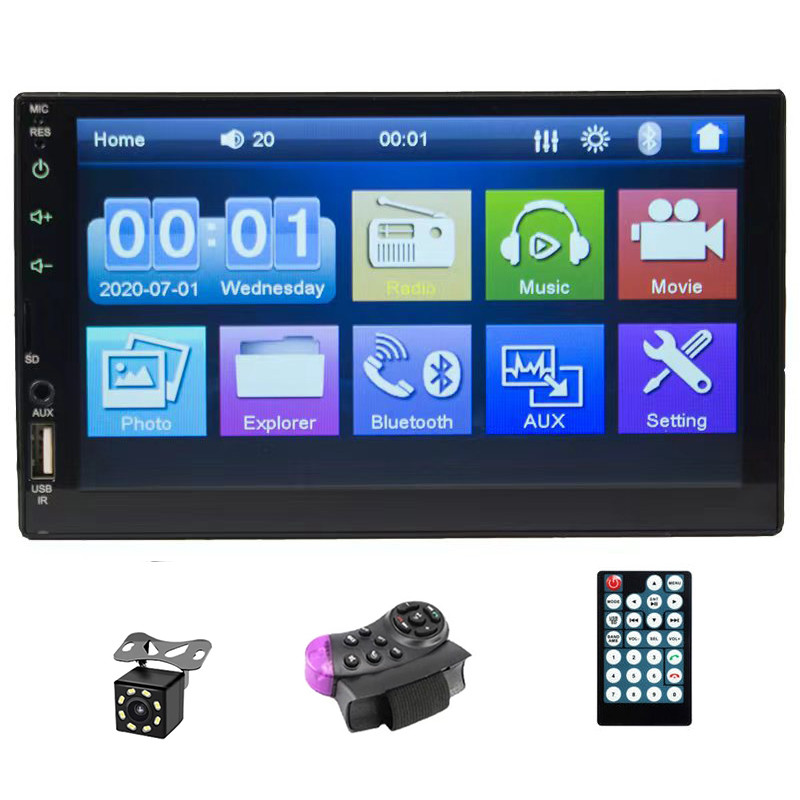 Universal 2 n Car Player 7" Tou Screen Multimea Player Car Player Universal MP5 Player Auo USB TF Bl