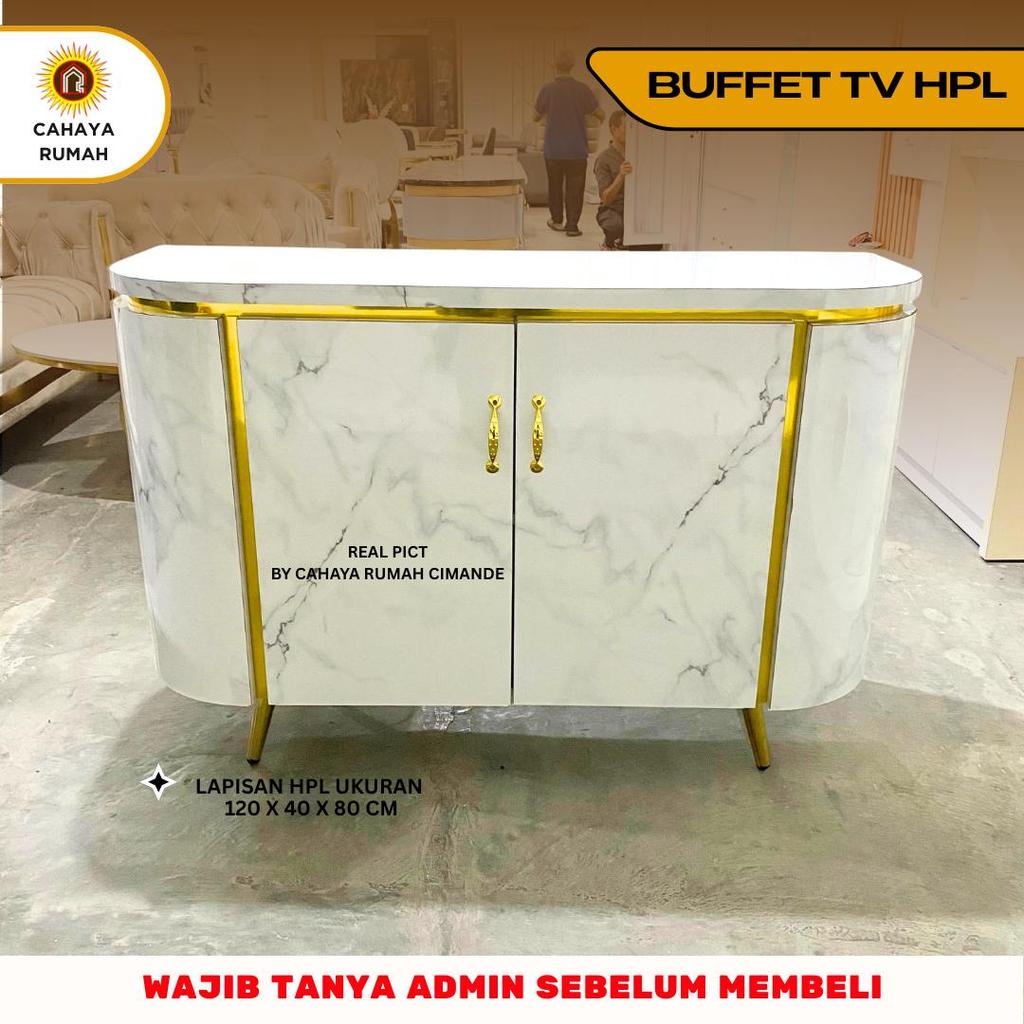 Cahaya Rumah Bojong Gede- Bufet TV HPL / Bahan Kayu Multiplek / Bufet Minimalis / Anti Jamur Anti Ra