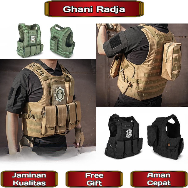 Rompi Tactical Vest Body Protection Airsoft Premium Import