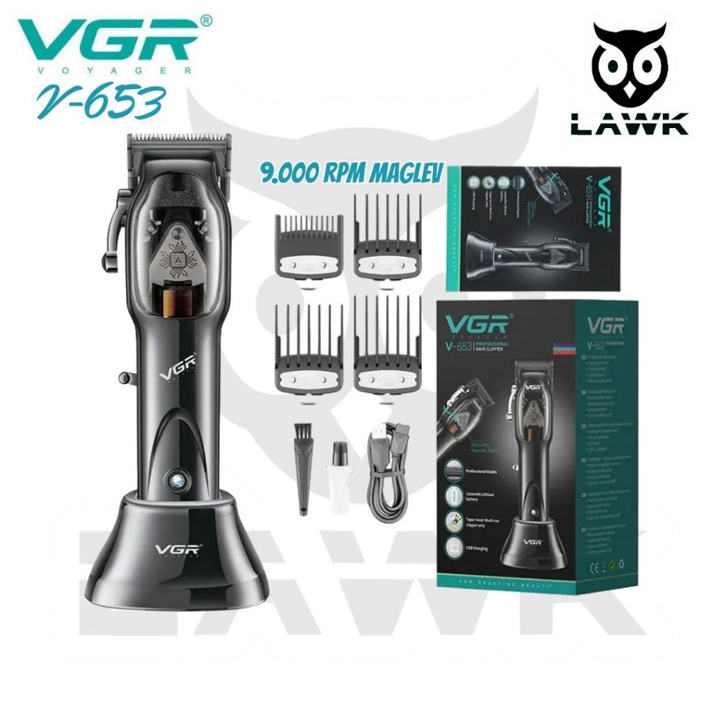 Hair clipper VGR V653 9000 RPM / mesin cukur rambut profesional vgr 653